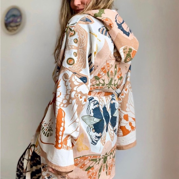 mountain girl clothing Jackets & Coats Nwt Linen Handmade Hand